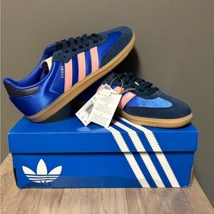 Adidas Samba OG Navy and Pink Shoes